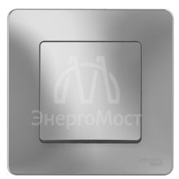 Выключатель 1-кл. СП Blanca 10А IP20 (сх. 1) 250В алюм. SchE BLNVS010103