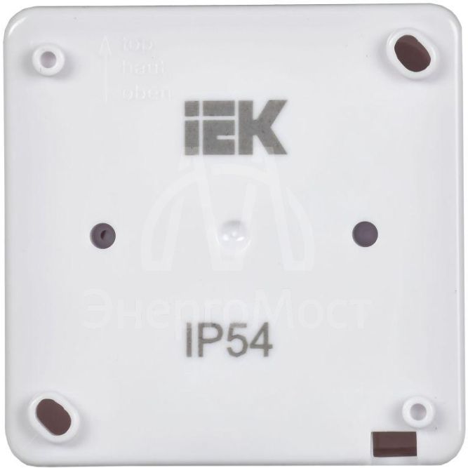 Выключатель 1-кл. ОП Гермес Plus 10А IP54 ВС20-1-1-ГПБ с индикацией цвет клавиши: бел. бел. IEK EVMP11-K01-10-54-EC