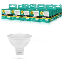 Лампа светодиодная LED3-JCDR/830/GU5.3 3Вт 3000К тепл. бел. GU5.3 215лм 220-240В Camelion 11367