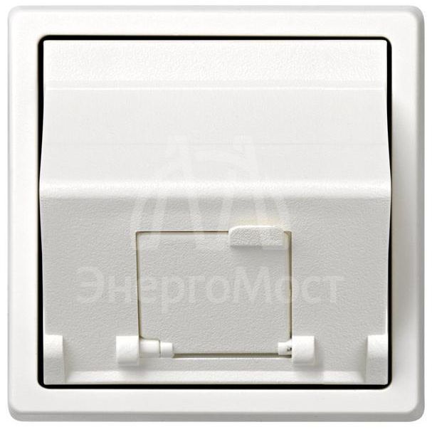 Адаптер на 1 RJ45(12) коннектор 75528; 75540; 75541; 75544-39 наклонный Simon73 Loft бел. 73085-60