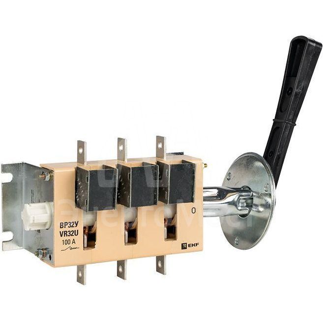 Выключатель-разъединитель ВР32У-31B31250 100А 1 напр. с дугогасит. камерами съемная лев./прав. рукоятка MAXima EKF uvr32-31b31250