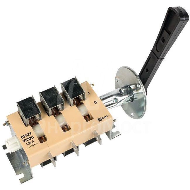 Выключатель-разъединитель ВР32У-31B31250 100А 1 напр. с дугогасит. камерами съемная лев./прав. рукоятка MAXima EKF uvr32-31b31250