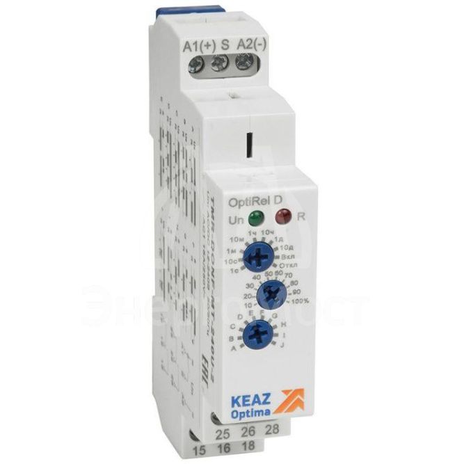 Реле времени OptiRel D TMR-DONF-MT-240U-1 многофункциональное 16А 1СО 12-230АС/DC КЭАЗ 332018