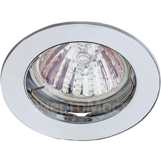 Светильник KL1 SN 50Вт MR16 12В точечный литой сатин никель ЭРА C0043825