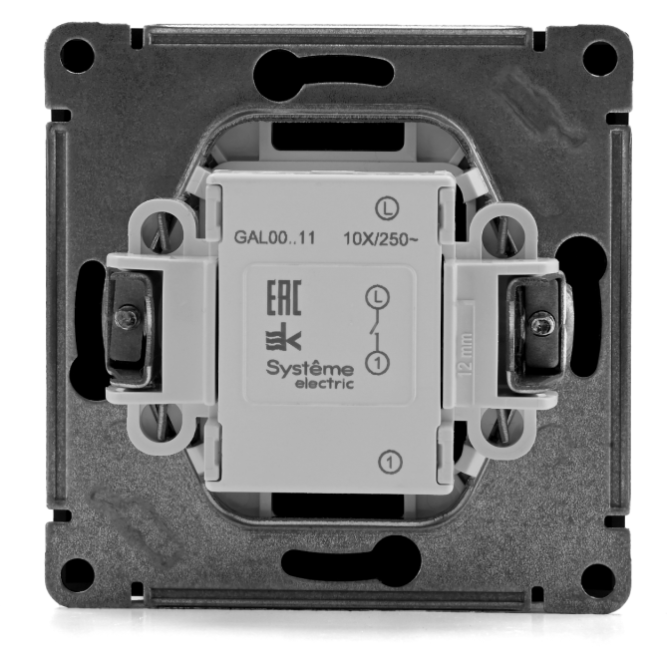 Выключатель 1-кл. ArtGallery (сх. 1) 10AX грифель SE GAL000711