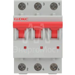 Выключатель автоматический модульный 3п B 63А 6кА MD63 YON MD63-3B63-6