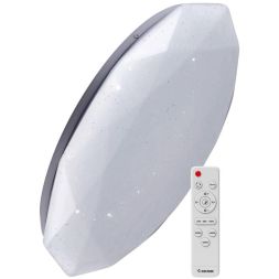 Светильник светодиодный PREMIUM DIAMOND 75Вт 230В 3000-6500К 6000лм IP40 500х90мм настенно-потолочный управляемый с пультом ДУ КОСМОС KSDiam75W