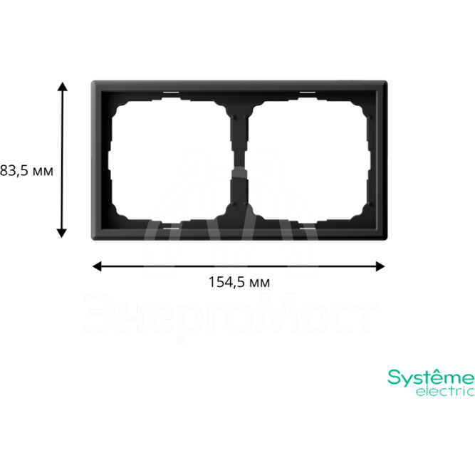 Рамка 2-м ArtGallery универс. карбон SE GAL001002