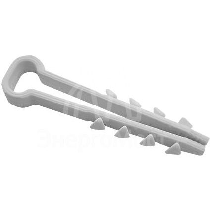 Дюбель-хомут для плоского кабеля 5-8мм бел. (уп.100шт) TOKOV ELECTRIC TKE-DH-5-8-PK-C01