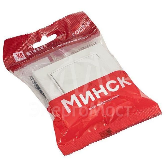 Кнопка звонка СП Минск 10А бел. EKF ERV10-026-10