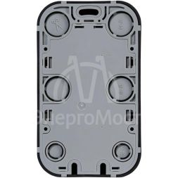 Розетка 2-м ОП Quteo 16А IP20 250В 2х2P+E с заземл. защ. шторки черн. матов. Leg 782475