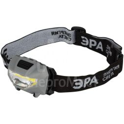 Фонарь светодиодный аккумуляторный налобный GA-505 &amp;quot;Блэкджек&amp;quot; 3Вт 3режима Li 500мАч IP54 Эра Б0057455