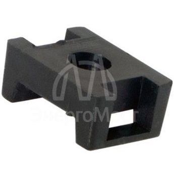 Площадка для крепления стяжки 16х22.2мм черн. (уп.100шт) Rexant 07-2103