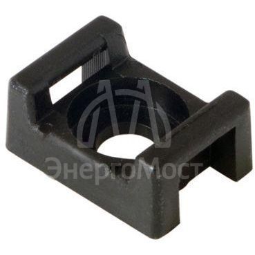 Площадка для крепления стяжки 16х22.2мм черн. (уп.100шт) Rexant 07-2103