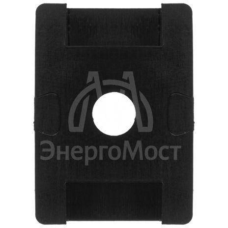 Площадка для крепления стяжки 16х22.2мм черн. (уп.100шт) Rexant 07-2103