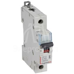 Выключатель автоматический модульный 1п C 10А 6кА DX3-E 6000 1мод. 230/400В Leg 407261
