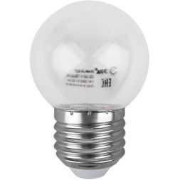 Лампа светодиодная ERAWL45-E27 P45 1Вт шар прозр. E27 4SMD для белт-лайт ЭРА Б0049572