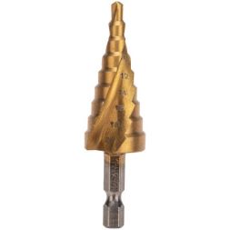 Сверло ступенчатое по металлу ТИТАН 4.0-20.0мм Kranz KR-12-6611