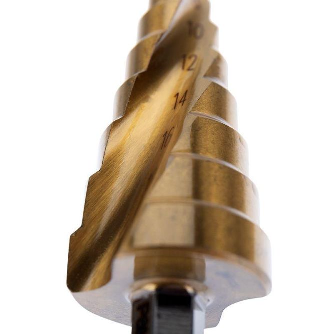 Сверло ступенчатое по металлу ТИТАН 4.0-20.0мм Kranz KR-12-6611