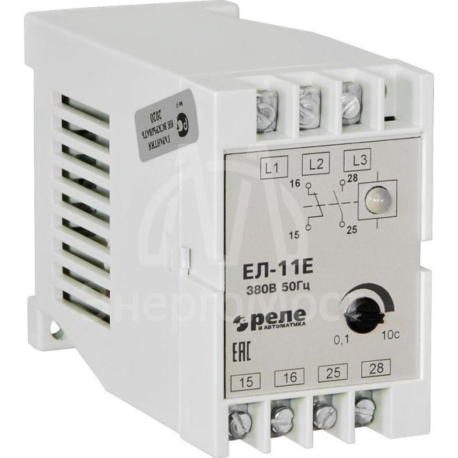 Реле контроля фаз ЕЛ-11Е 380В 50Гц Реле и Автоматика A8222-77135136