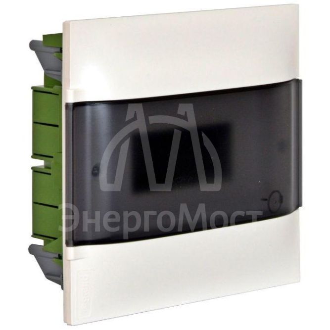 Щиток пластиковый встраиваемый Practibox S 1х8 дым. дверь Leg 134558