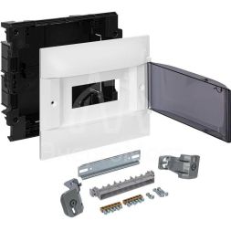 Щиток пластиковый встраиваемый Practibox S 1х8 дым. дверь Leg 134558