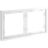 Рамка 2-м S70 пластик. бел. глянцевый Voltum VLS100201