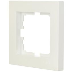 Рамка 1-местн. горизонт. VESNA жемчуж./бел. перламутр (20шт/240шт) LEZARD 742-3000-146