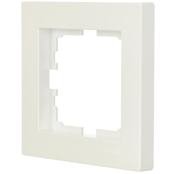 Рамка 1-местн. горизонт. VESNA жемчуж./бел. перламутр (20шт/240шт) LEZARD 742-3000-146