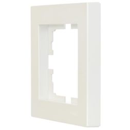 Рамка 1-местн. горизонт. VESNA жемчуж./бел. перламутр (20шт/240шт) LEZARD 742-3000-146