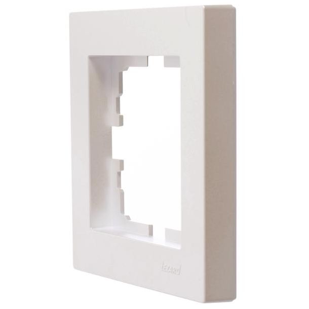 Рамка 1-местн. горизонт. VESNA жемчуж./бел. перламутр (20шт/240шт) LEZARD 742-3000-146