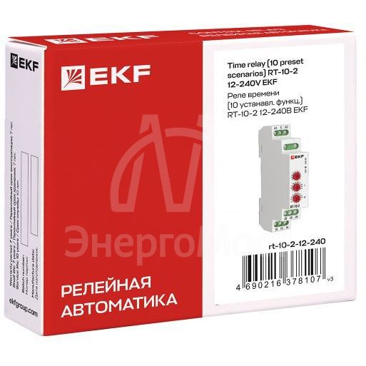 Реле времени RT-10 12-240В 10 устанавл. функц. PROxima EKF rt-10-12-240