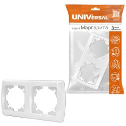 Рамка 2-м Маргарита гор. бел. UNIVersal МР002Г