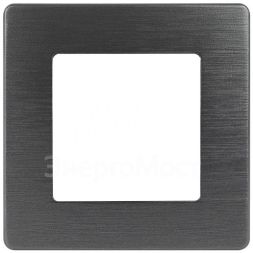 Рамка 1-м 12-5101-05 сатин антрацит Эра Б0052503