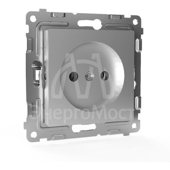 Розетка 1-м СП Pixel 16А IP20 без заземл. механизм алюм. TOKOV ELECTRIC TKE-PX-R1-C03