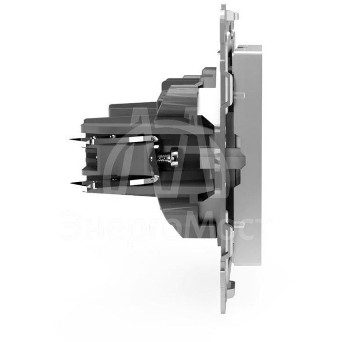 Розетка 1-м СП Pixel 16А IP20 без заземл. механизм алюм. TOKOV ELECTRIC TKE-PX-R1-C03