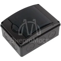 Щиток ОП Тусо на 5мод.с вертик.двер.200х150х98мм черн. Ruvinil 69005Ч