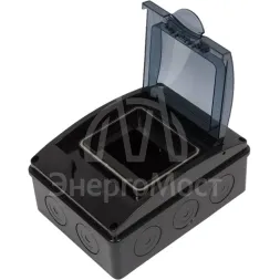 Щиток ОП Тусо на 5мод.с вертик.двер.200х150х98мм черн. Ruvinil 69005Ч