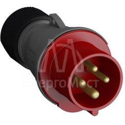 Вилка кабельная Easy&amp;amp;Safe 316EP6 16А 3P+E IP44 6ч ABB 2CMA101956R1000