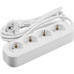 Удлинитель 4х3м с заземл. 16А IP20 90 799 OPE-S-04-300-E-3x1 бел. ОНЛАЙТ 90799