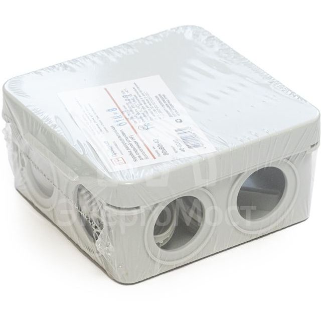 Коробка распределительная ОП безгалогенная (HF) 80х80х40 Промрукав 40-0210