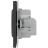 Розетка силовая KANT 2P+E защ. шторки черн. уголь DKC 7012003