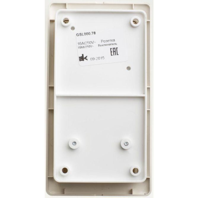 Блок комбинированный GLOSSA розетка защ. шторки с заземл. + выкл. 3-кл. беж. SchE GSL000278