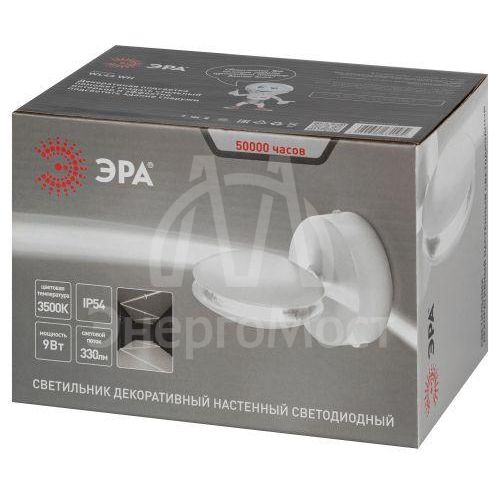 Светильник светодиодный WL44 WH 9Вт 3500К IP54 для интерьера/фасадов бел. Эра Б0054425