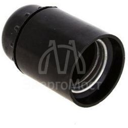 Патрон E27 карболитовый подвесной черн. EKF LHC-E27-s-s