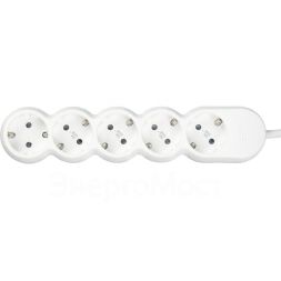 Удлинитель 5х3м с заземл. 16А 250В У05 UNO 2P+PE 3х1.5кв.мм IEK WYP53-16-05-03-Z