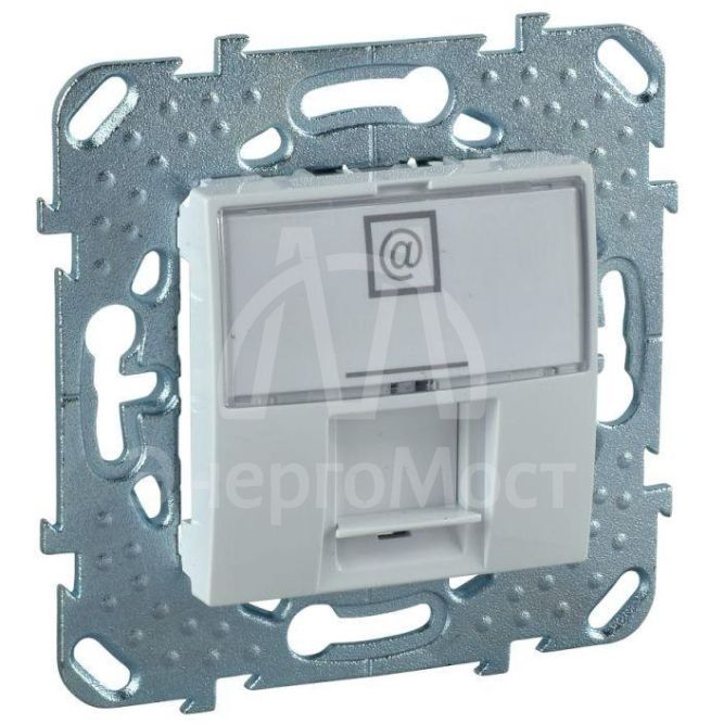 Механизм розетки комп. 1-м СП Unica RJ45 бел. SchE MGU5.421.18ZD