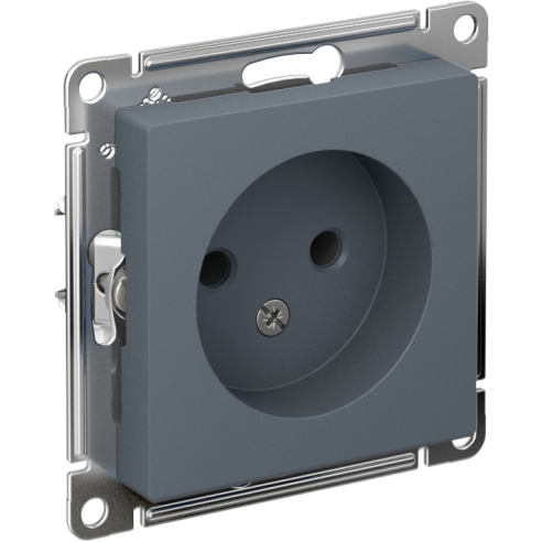 Механизм розетки 1-м СП AtlasDesign 16А без заземл. грифель SchE ATN000741