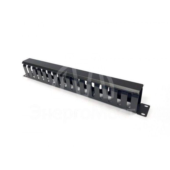 Организатор кабельный с крышкой 19дюйм 1U CM-1U-ML16-COV метал. Hyperline 454711