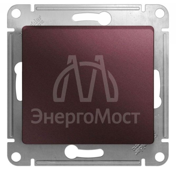 Механизм переключателя 1-кл. СП Glossa 10А IP20 (сх. 6) 10AX баклажан. SchE GSL001161